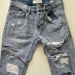 Pacsun boyfriend jeans with rips